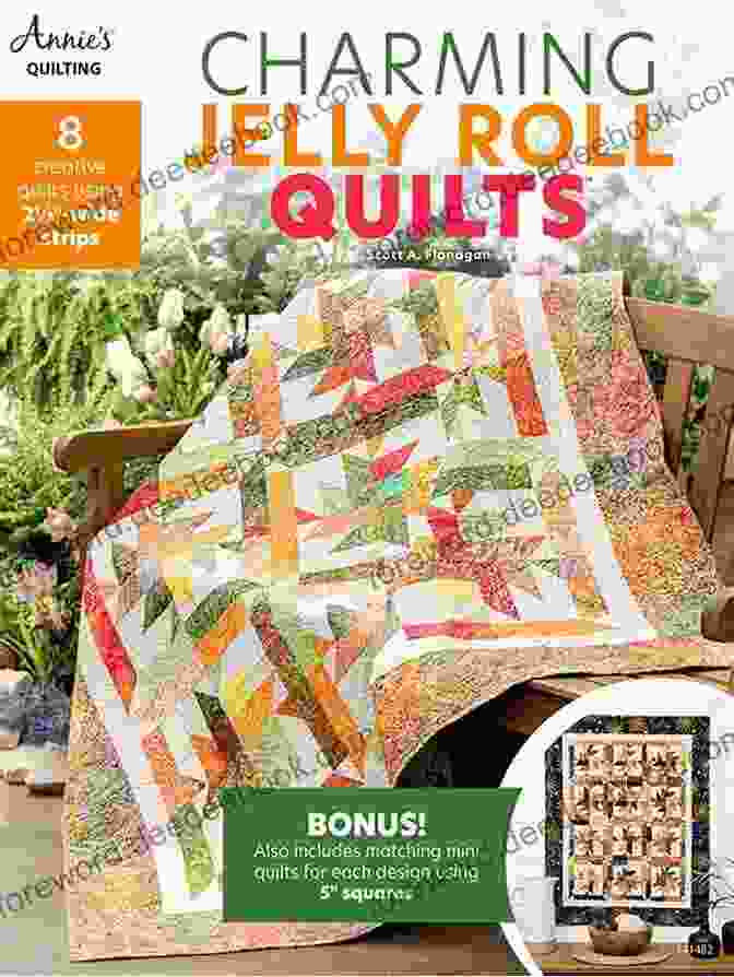 A Captivating Jelly Roll Quilt By Scott Flanagan, Featuring A Symphony Of Vibrant Colors And Intricate Patterns. Charming Jelly Roll Quilts Scott Flanagan