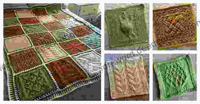 A Collection Of 20 Knit Sampler Squares In Various Colors And Patterns 20 Knit Sampler Squares 4 Easy Projects (Tiger Road Crafts)