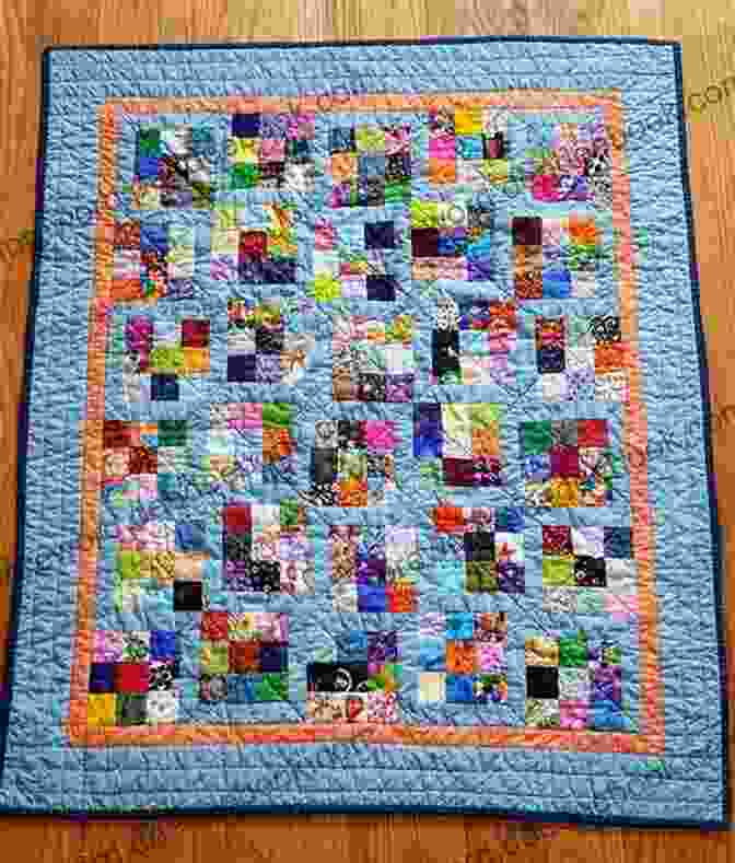 A Cozy Nine Patch Quilt In Vibrant Colors, Draped Over A Warm And Inviting Couch Homestyle Quilts: Simple Patterns And Savory Recipes