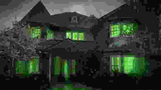 A Dark And Eerie House With Glowing Windows. Extreme Costume Makeup: 25 Creepy Cool Step By Step Demos