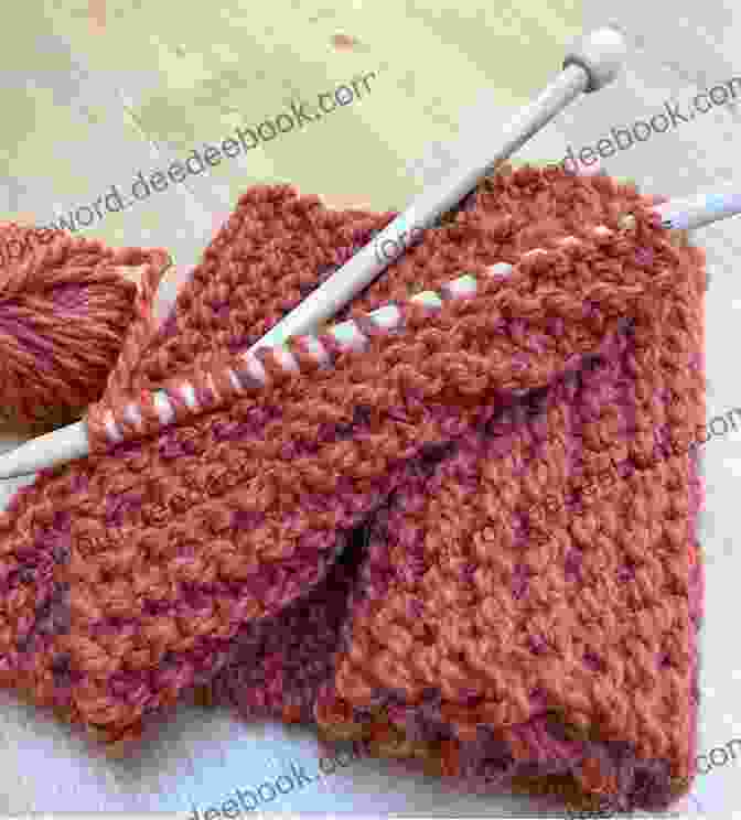A Photo Of A Garter Stitch Scarf Just Stitches: 70 Knitting Stitch Patterns To Inspire Your Next Project (Tiger Road Crafts)