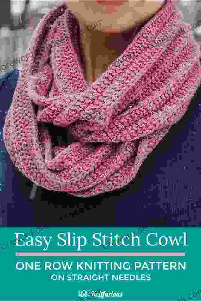 A Photo Of A Slip Stitch Knit Scarf Just Stitches: 70 Knitting Stitch Patterns To Inspire Your Next Project (Tiger Road Crafts)