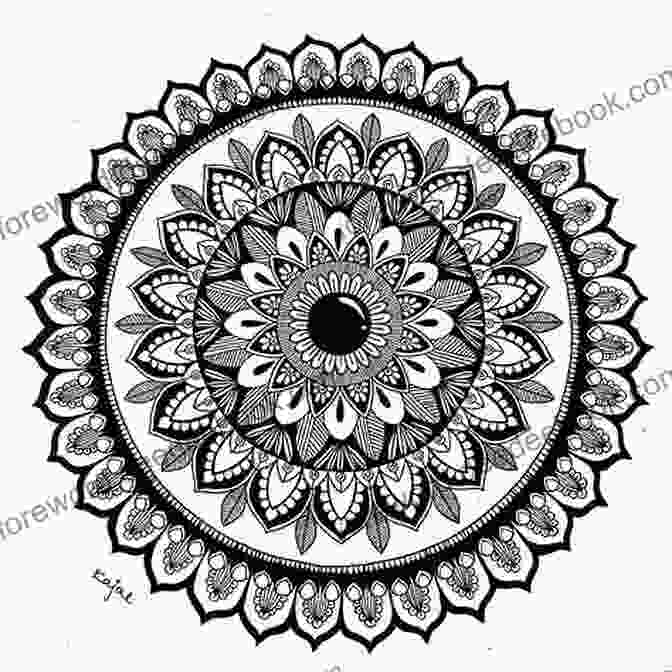 A Thread Sketch Of A Mandala With Intricate Patterns. Creative Thread Sketching: A Beginner S Guide