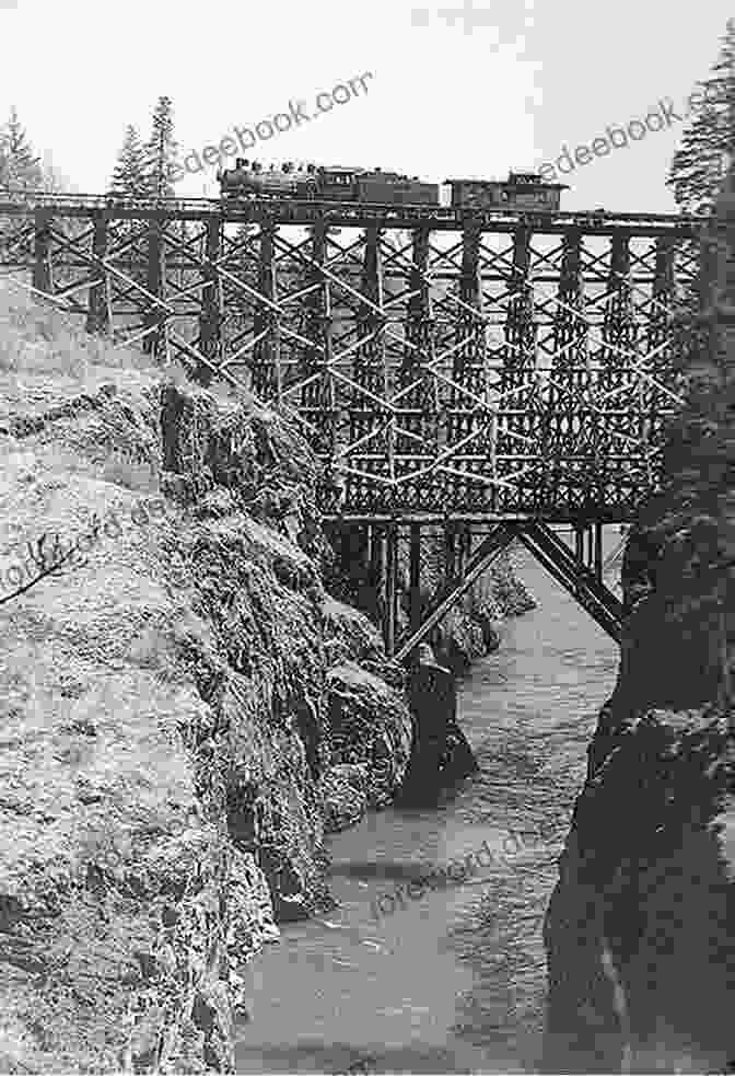 A Vintage Photograph Of A Steam Locomotive Pulling A Train Across A Wooden Bridge Irish Gandy Dancer: A Tale Of Building The Transcontinental Railroad