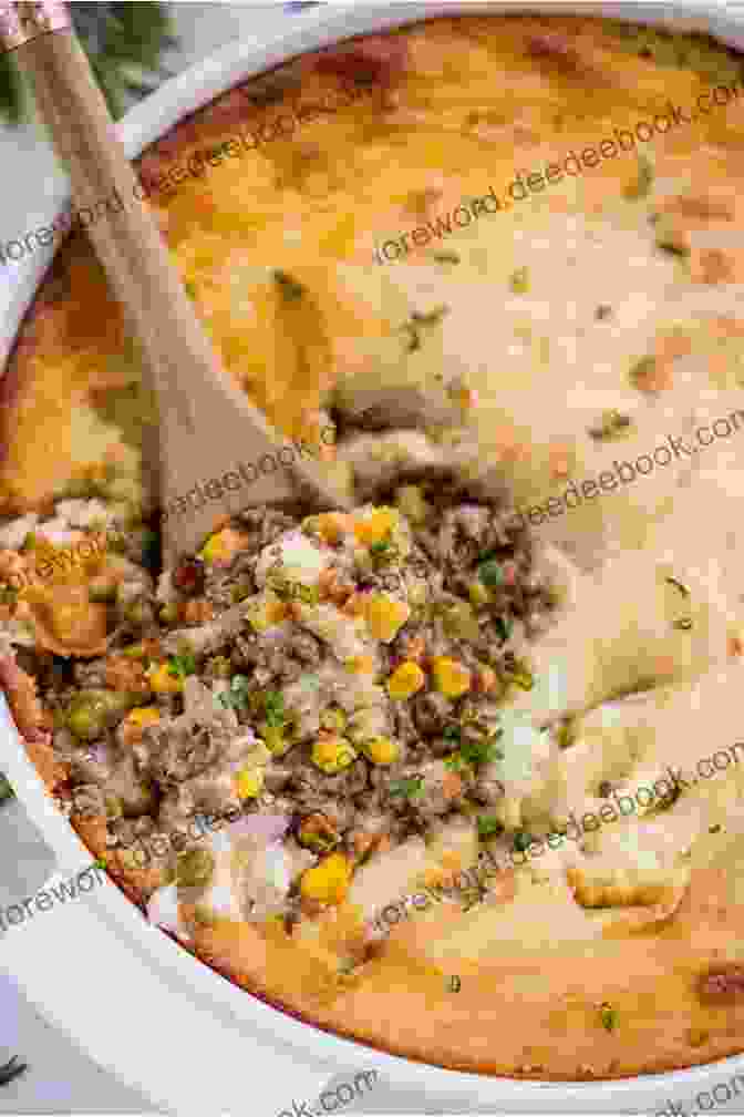 A Warm And Inviting Shepherd's Pie, With Its Layers Of Savory Ground Beef And Vegetables Topped With A Creamy Mashed Potato Crust Homestyle Quilts: Simple Patterns And Savory Recipes