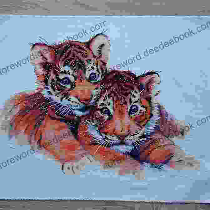 Cross Stitch Design Of A Little Tiger With A Mischievous Grin And The Text 'Here Comes Trouble' Underneath Sassy Stitches: 10 Cross Stitch Designs With A Little Attitude (Tiger Road Crafts)