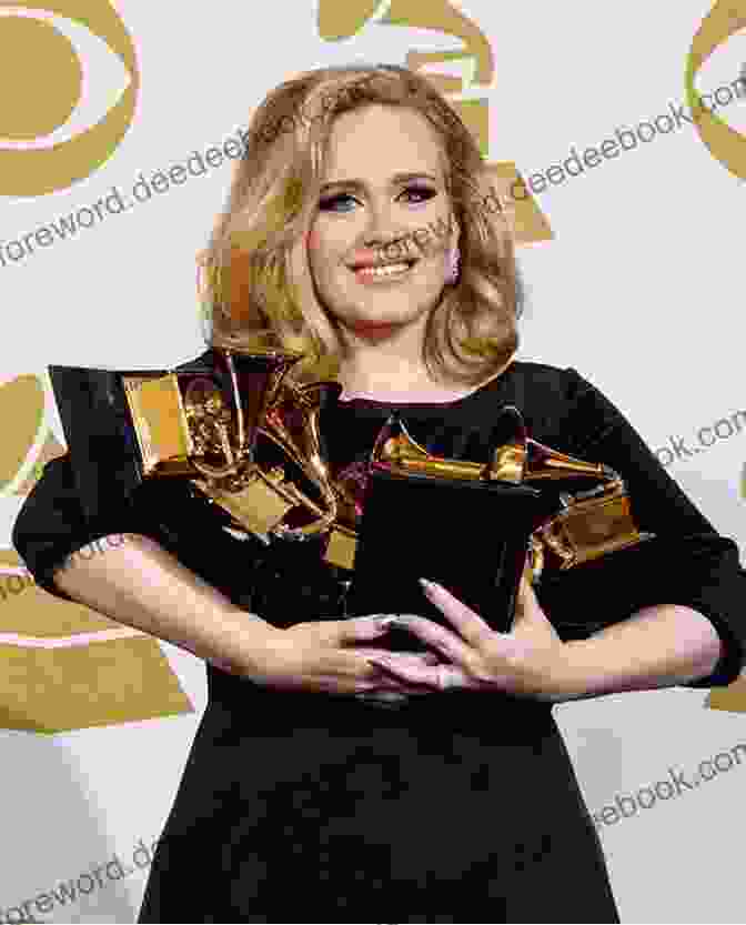 Janet Davis Holding Her Grammy Award, Recognizing Her Outstanding Contributions To The Music Industry. Back Up Banjo Janet Davis