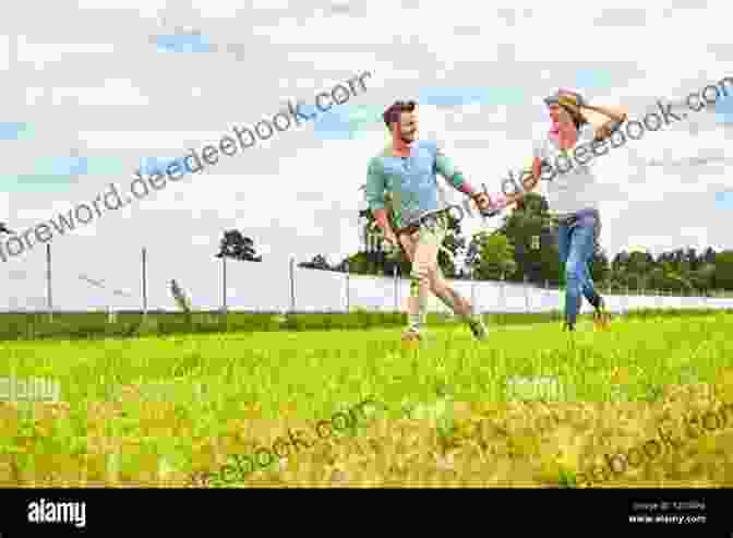 Jess And Mark Running Through A Field Hand In Hand, Looking Over Their Shoulders And Smiling Pursuit (Jess And Mark 1)