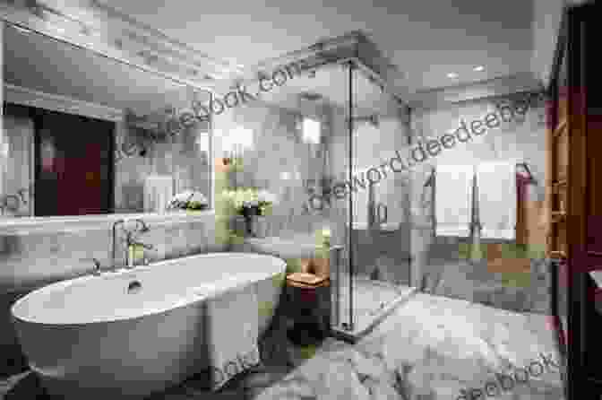 Opulent Bathroom With Marble Countertops And Soaking Tub Magnolia House Angela Barton