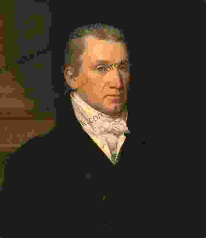 Portrait Of James Monroe, The Fifth President Of The United States, Wearing Formal Attire With A White Cravat And A Powdered Wig. The Autobiography Of James Monroe