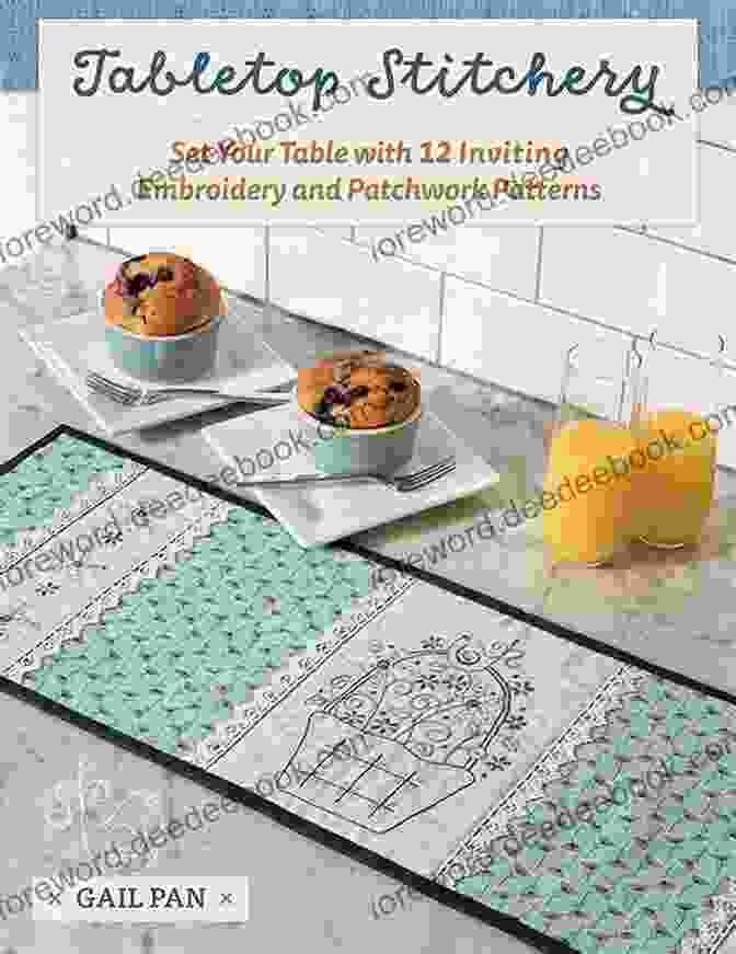 Striped Patchwork Pattern Tabletop Stitchery: Set Your Table With 12 Inviting Embroidery And Patchwork Patterns