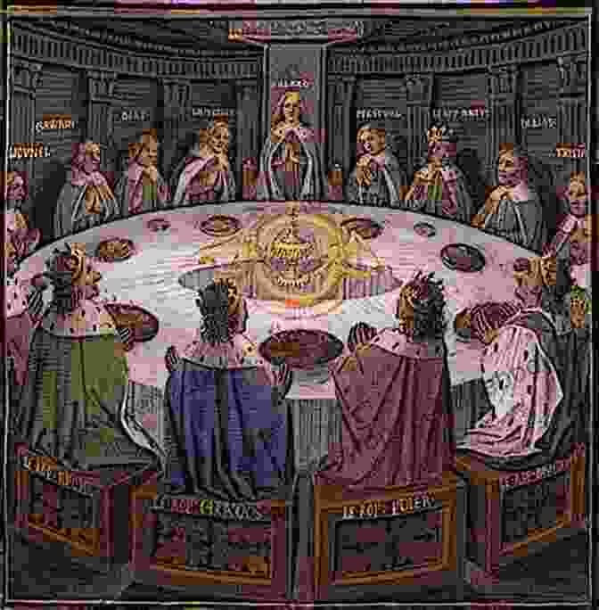 The Legendary Knights Of The Round Table, Gathered At Their Famous Table In Camelot The Story Of The Champions Of The Round Table