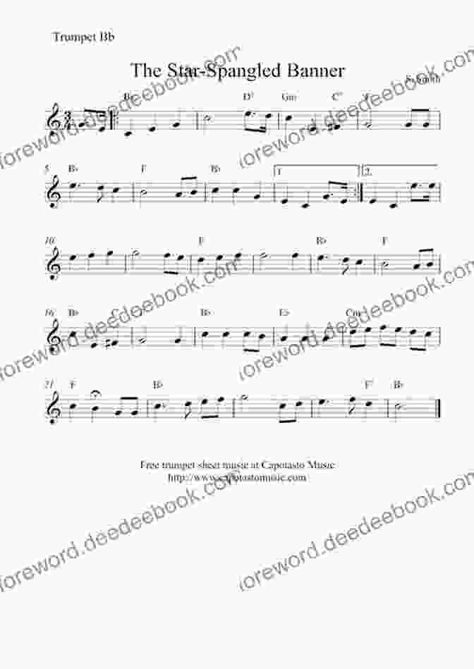 The Star Spangled Banner Sheet Music For Trumpet Duet 10 Easy Romantic Pieces (Trumpet Duet): For Beginners