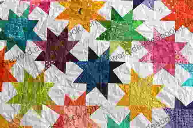Wonky Star Quilt Made With Fat Quarters In Bright Colors M Liss Rae Hawley S Precut Quilts: Fresh Patchwork Designs Using Fat Quarters Charm Squares Strip Sets