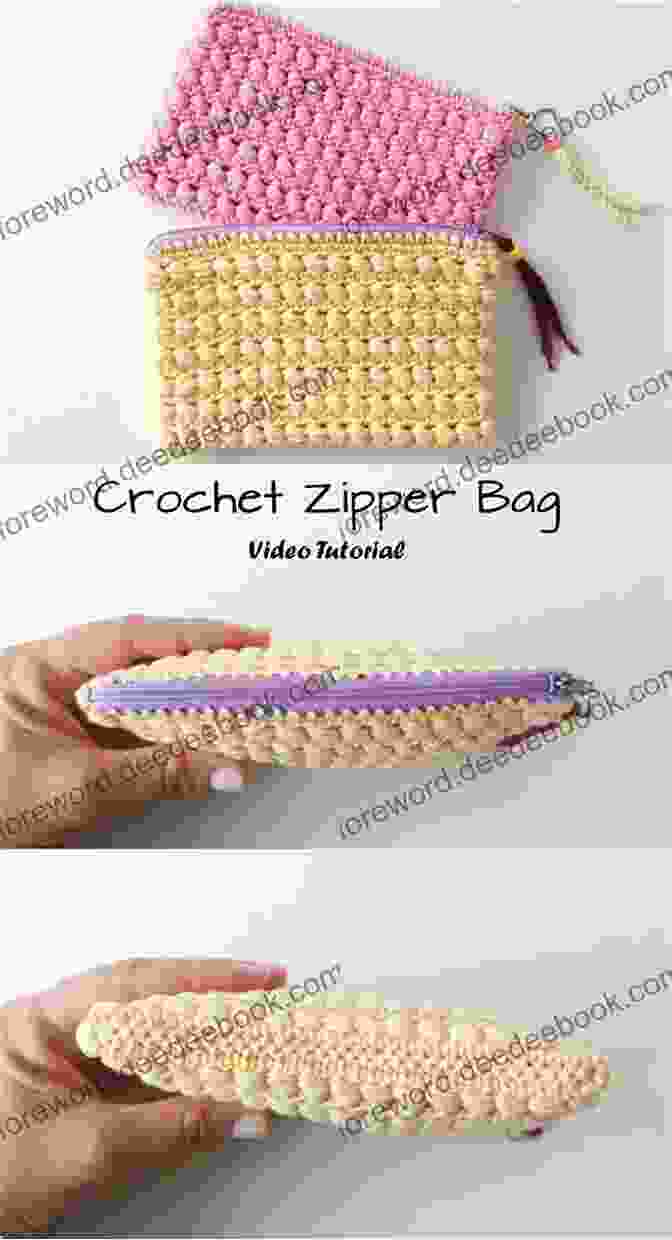 Zippered Crochet Pouch By Mamachee Crochet Pouch With Patterns