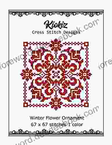 Cross Stitch Pattern Winter Flower